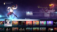 Animals (Extreme Version) on the Just Dance 2016 menu (8th-gen)