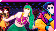 The coach on the third icon for the Just Dance Now playlist "Dance Essentials" (along with Summer and P1 of I Like It)