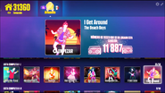 I Get Around on the Just Dance Now menu (original, computer)