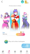 Just Dance Now coach selection screen (2020 update, phone)