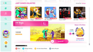 24K Magic on the Just Dance 2020 menu