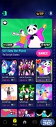Let’s Save Our Planet on the Just Dance Now menu (2024 update, phone)