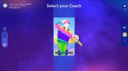Just Dance 2025 Edition coach selection screen