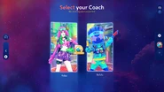 Just Dance 2024 Edition coach selection screen