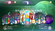 Sweat Mashup on the Just Dance 3 menu (Wii/PS3)