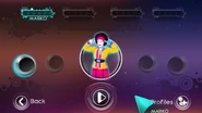 Just Dance 3 coach selection screen (Wii/PS3)