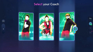 Just Dance 2023 Edition coach selection screen