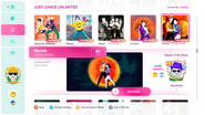 Tango Version on the Just Dance 2020 menu