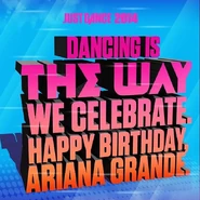 Jd2014 theway arianagrande bday.jpg (99 KB) Post celebrating Ariana Grande’s birthday