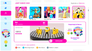 Koi on the Just Dance 2022 menu