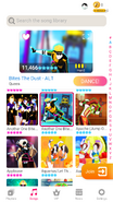 Another One Bites the Dust (Stunt Version) on the Just Dance Now menu (2020 update, phone)