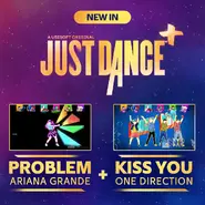Just Dance+ promotional image (with Kiss You)