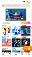 Amazing Girl on the Just Dance Now menu (2020 update, phone)