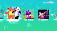 Mini Yo School on the Just Dance 2020 menu (Wii)