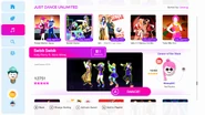Swish Swish on the Just Dance 2019 menu