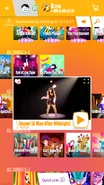 Gimme! Gimme! Gimme! (A Man After Midnight) on the Just Dance Now menu (2017 update, phone)