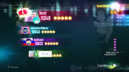 Just Dance 2015 scoring screen (Official Choreo)