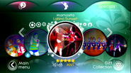 Mamasita on the Just Dance 3 menu (Wii/PS3)