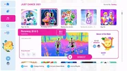 Runaway (U & I) on the Just Dance 2021 menu