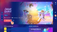 Tela de informação no Just Dance 2024 Edition