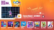 Extreme Versiom on the Just Dance Now menu