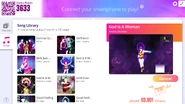 Godisawoman jdnow menu computer 2020.png (1,33 MB) God Is A Woman no menu do Just Dance Now (atualizado, computador)