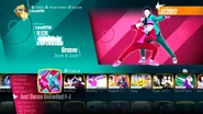 Groove on the Just Dance 2018 menu