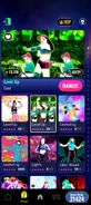 Level Up on the Just Dance Now menu (Classic, 2024 update, phone)