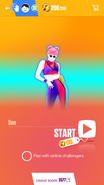 Just Dance Now coach selection screen (2017 update, phone)