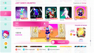 TOY on the Just Dance 2020 menu