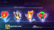 Just Dance 2016 coach selection screen