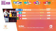 Just Dance Now scoring screen (2017 update)