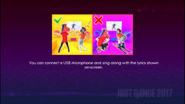 Wii tutorial on the 7th-gen version of Just Dance 2017 with a girl wearing Dualis’s helmet