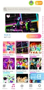 KickIt jdnow menu phone.png (398 KB) Kick It on the Just Dance Now menu (phone)