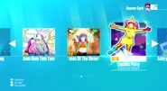 Cosmic Party on the Just Dance 2019 menu (7th-gen)