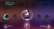 Just Dance 3 coach selection screen (Classic, Wii/PS3)