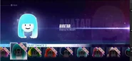 The avatar being erroneously listed in Just Dance 2 section in Just Dance 2016 and Just Dance Unlimited
