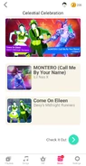 First Just Dance Now release newsfeed (along with MONTERO (Call Me By Your Name)) during the "Celestial Celebration" event