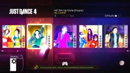 Hit ’Em Up Style (Oops!) on the Just Dance 4 menu (Xbox 360)