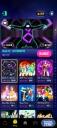 Kick It (Extreme Version) on the Just Dance Now menu (2024 update, phone)