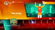 Move Your Feet on the Just Dance 2018 menu