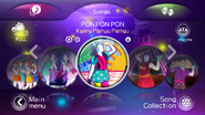 PON PON PON on the Just Dance Wii 2 menu (translated version)