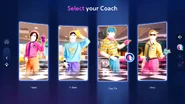 Just Dance 2023 Edition coach selection screen