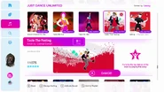 Taste The Feeling on the Just Dance 2019 menu