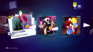 Troublemaker on the Just Dance 2014 menu