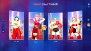 Just Dance 2024 Edition coach selection screen