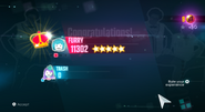 Just Dance 2015 scoring screen