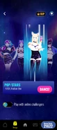 Just Dance Now coach selection screen (2024 update, phone)