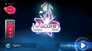 Just Dance: Summer Party scoring screen