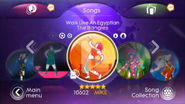 Walk Like an Egyptian on the Just Dance 3 menu (Wii)